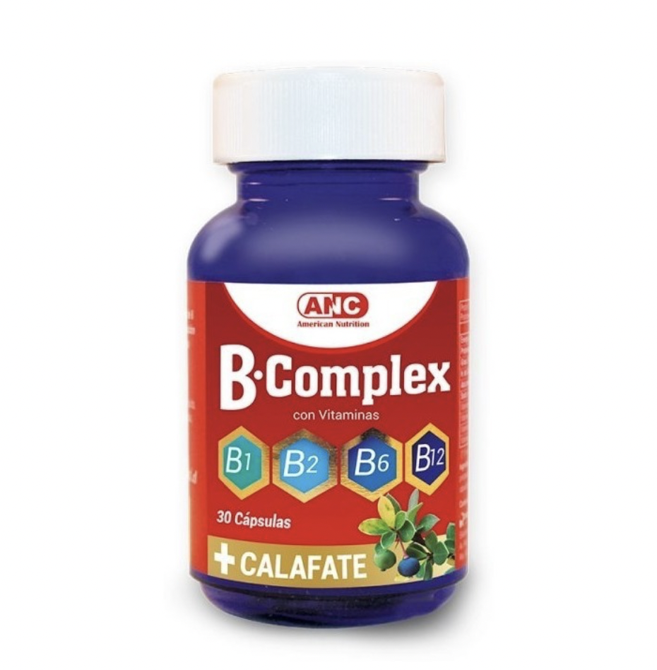 B Complex Vitaminas B1b2b6b12 Calafate 30 Cápsulas Anc Agro Newen 1153