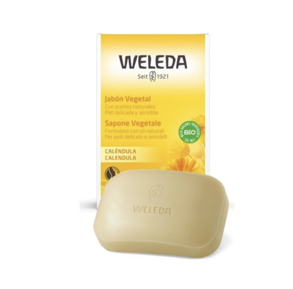 Jabón Vegetal Bebe Piel Delicada y Sensible 100g. Weleda - Image 2