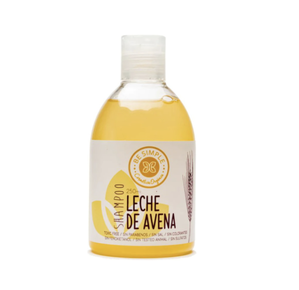 Shampoo Leche de Avena 250ml. sin Sal Be Simple