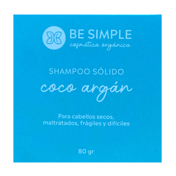 Shampoo Sólido Coco Argán 80g. Be Simple - Image 2