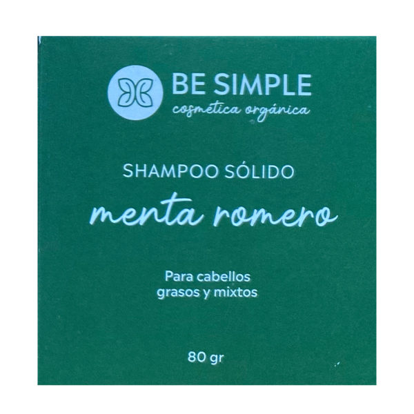 Shampoo Sólido Menta Romero 80g. Be Simple - Image 3