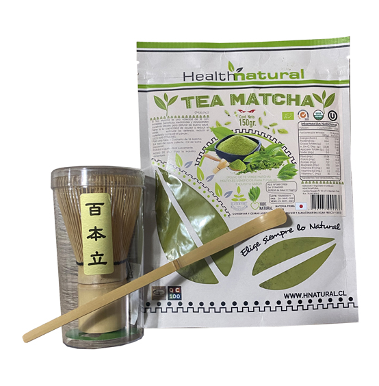Pack Té Matcha + Batidor + Cuchara Health Natural – Agro Newen